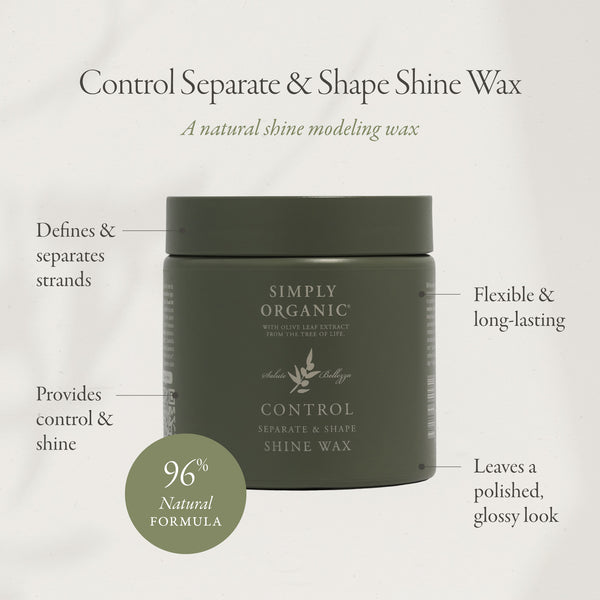Simply Organic Control Shine Wax