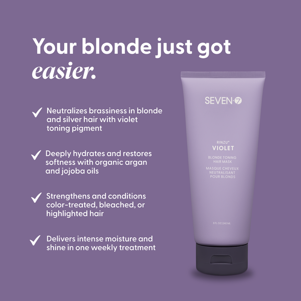RINZU VIOLET Blonde Toning Hair Mask 8oz