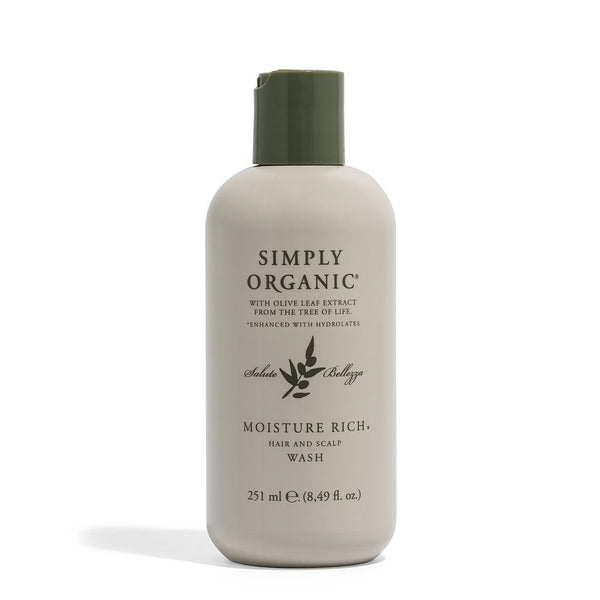 Simply Organic Moisture Rich Hair & Scalp Wash 251ml