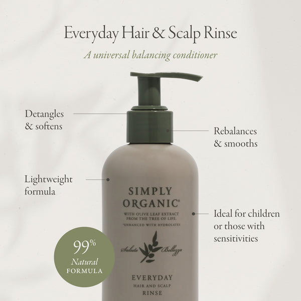 Simply Organic Everyday Hair & Scalp Rinse 251ml