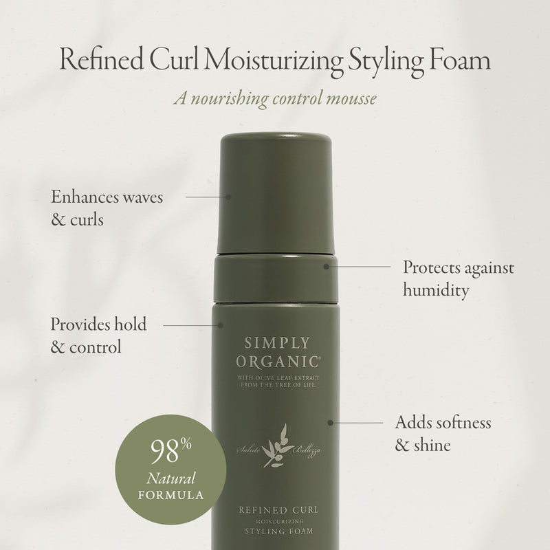 Simply Organic Refined Curl Moisturizing Styling Foam – Holistic