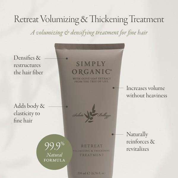 Simply Organic Retreat Volumizing & Thickening Treatment 200ml