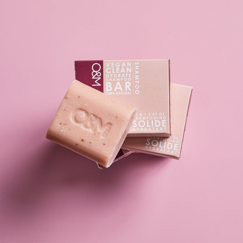 O&M Hydrate Red Clay + Macadamia Shampoo Bar