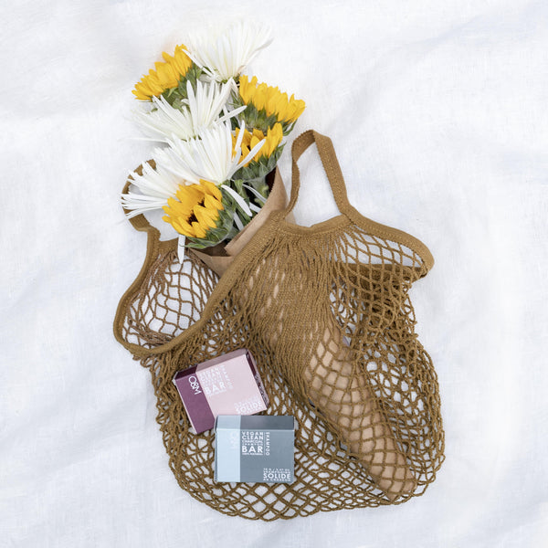 Simply Organic Eco-Cotton String Bag (Natural Sand)