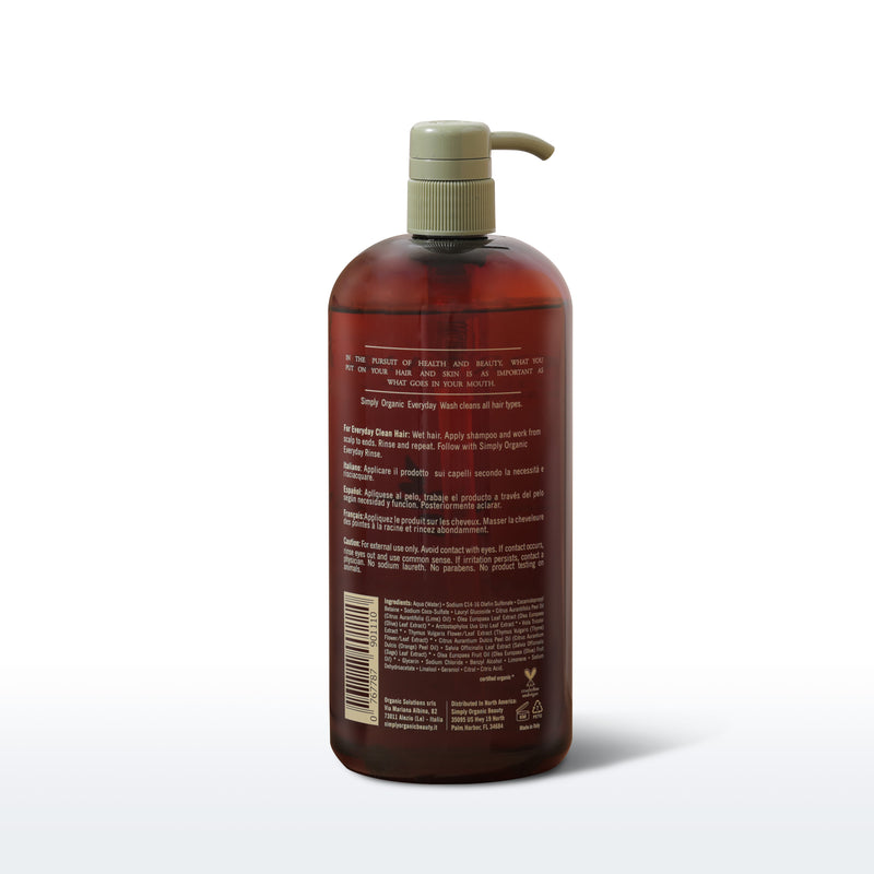 Simply Organic Everyday Hair and Scalp Wash (958ml)