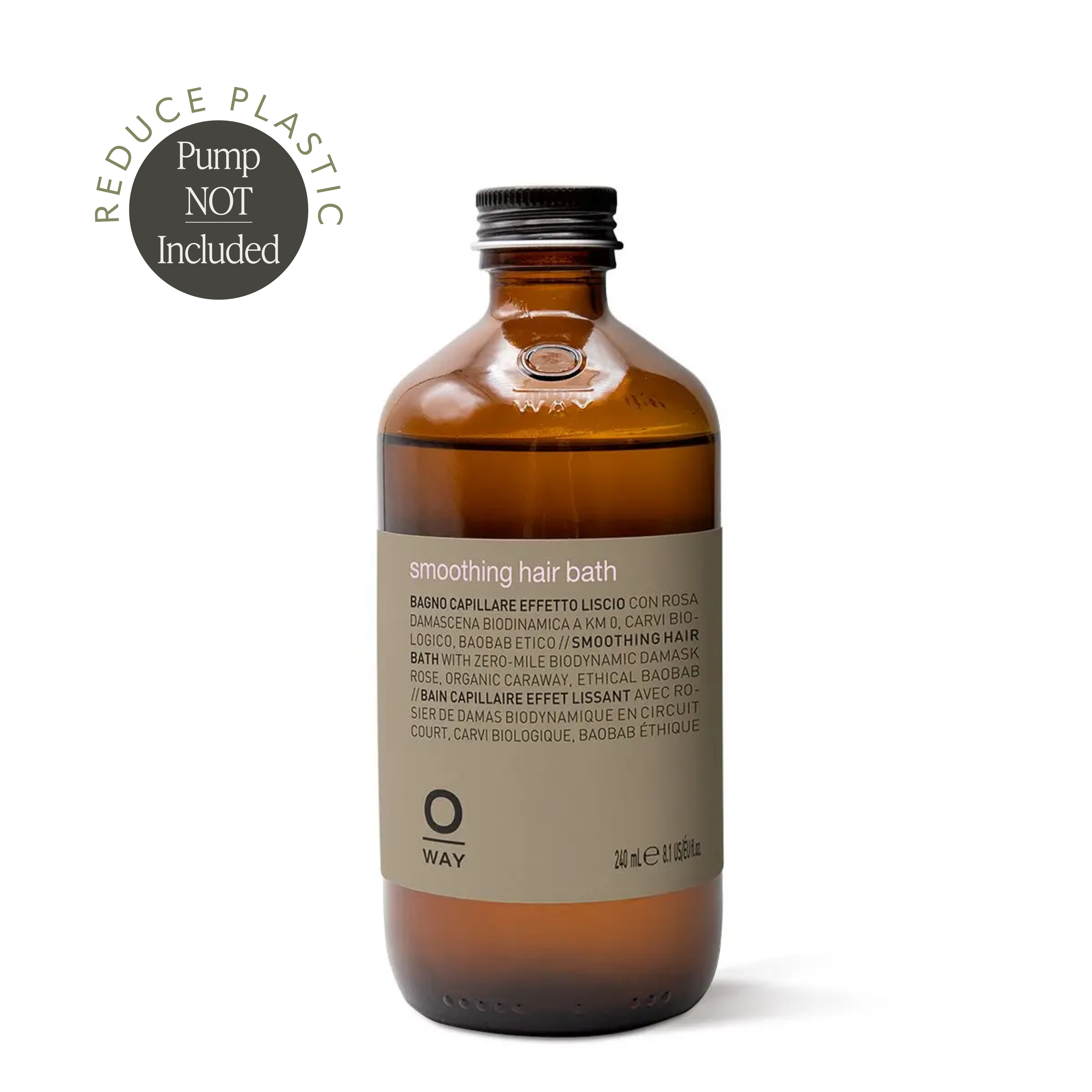 新品、未使用品 OWAY (Organic Way) 3本 Oway Smoothing Hair Bath | Organic Anti-Frizz Shampoo – Holistic