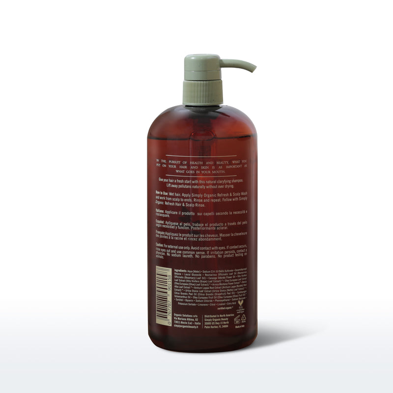Simply Organic Refresh Hair and Scalp Wash (958ml)