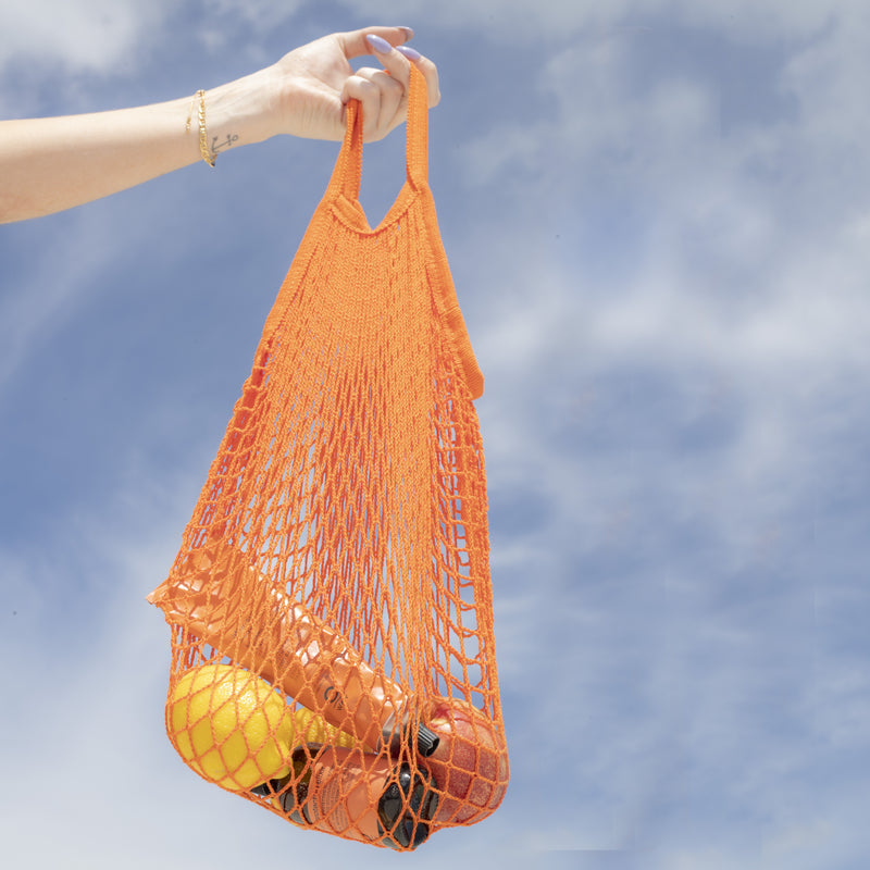 Simply Organic Eco-Cotton String Bag (Sunset Orange)